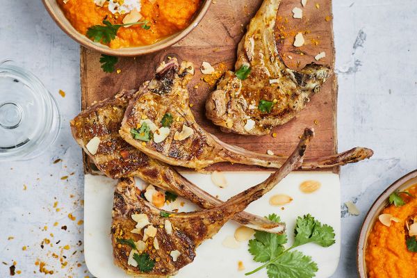 recette d'agneau cotelettes curry carottes