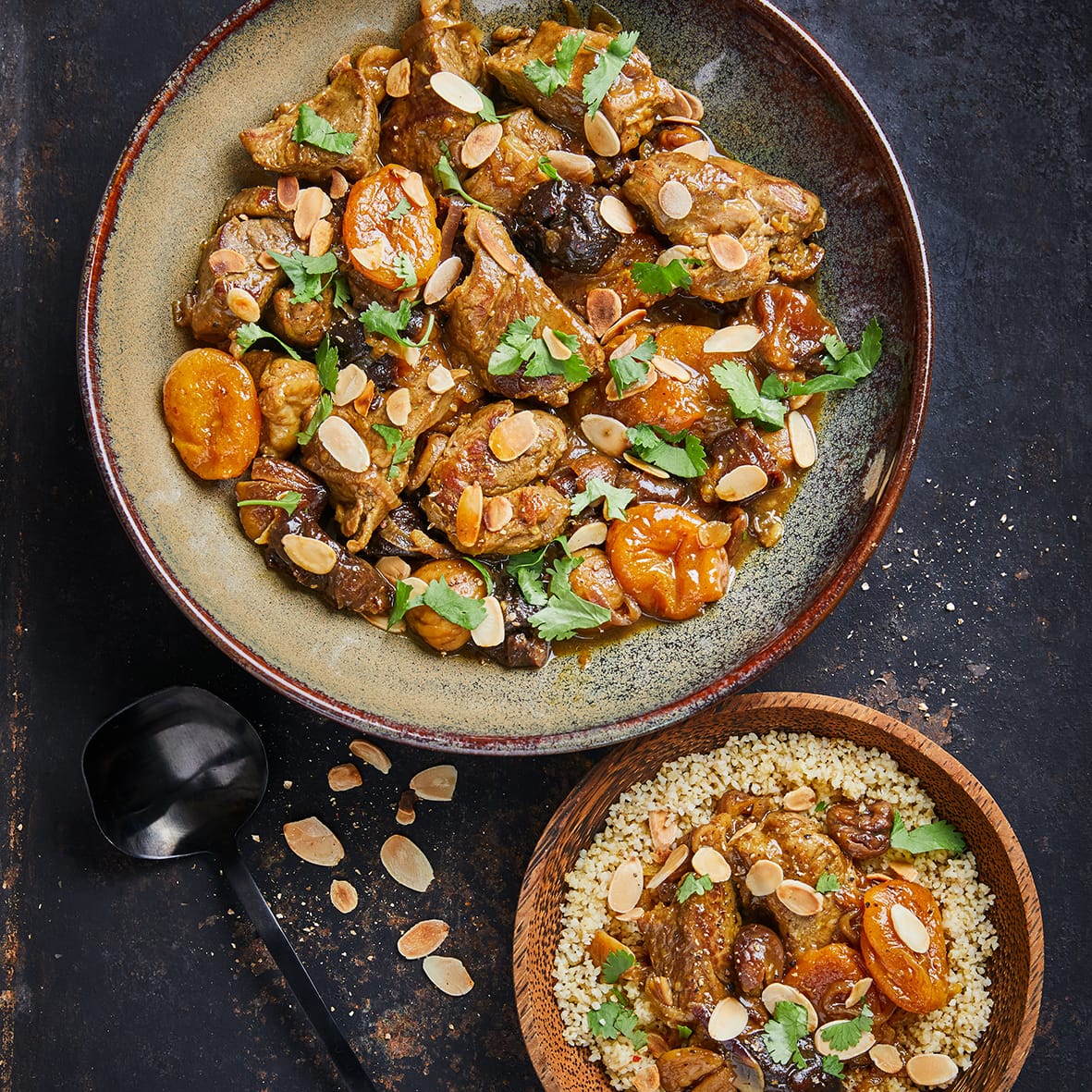 Sauté d’agneau façon tajine aux abricots, châtaignes et pruneaux - J